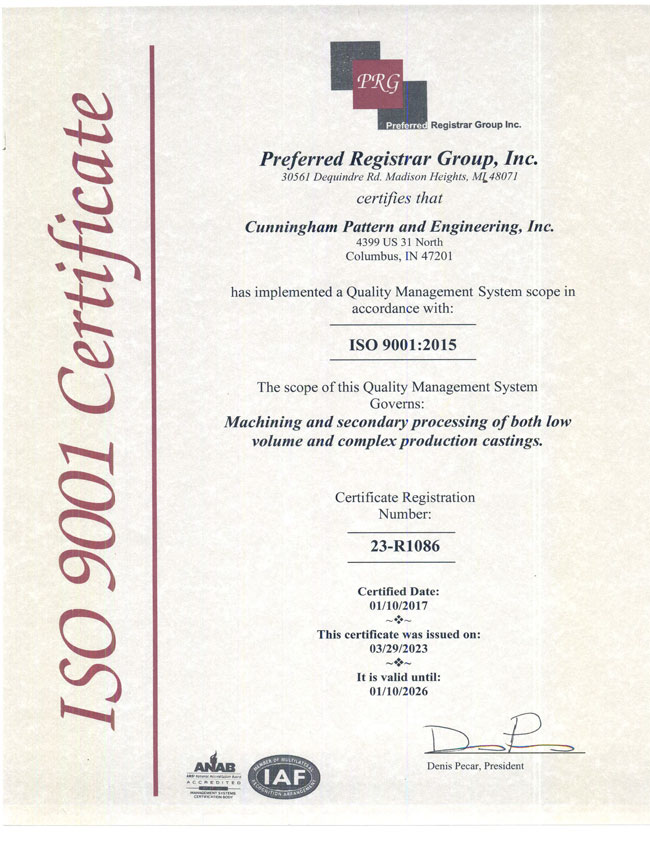 ISO Certificate